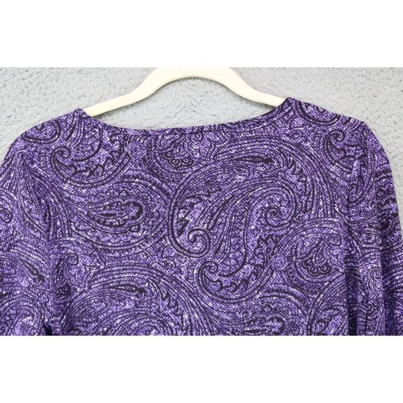 Michael Kors Long Belled Sleeve Tunic-Size Medium-Boho-Paisley - Picture 10 of 10